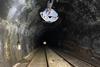 Tracks through Meir railway tunnel in Staffordshire are being upgraded this March