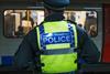 British,Transport,Police,Officer,Patrols,London,Underground,Platform,,Ensuring,Commuter