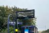 This image shows one of the new white LED screens which are being installed at Northern stations