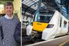 Dave Smith (left) has helped write an audio guide to these Thameslink trains