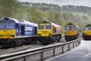 The four locos of freight operating companies (FOCs)