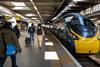 London.,Uk-,04.26.2022.,Passengers,On,The,Platform,In,Euston,Train