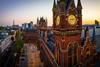 Aerial,View,Of,St,Pancras,And,Kings,Cross,Train,Stations
