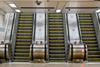 The escalators at moorfields station
