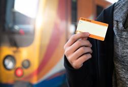 Hand,Holding,One,Blank,Train,Ticket,With,Europe,Train,For