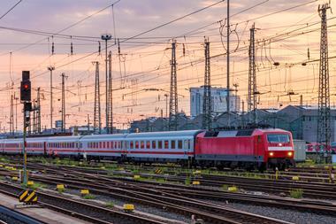 German trains in Frankfurt (Main) Hauptbahnhof station, Hesse