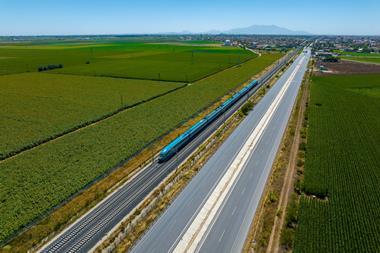High-speed,Train,Passing,Through,Çumra,District,Of,Konya,Province