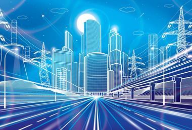 Wide,Illuminated,Highway.,Train,Rides.,Modern,Night,Town.,Traffic,Neon