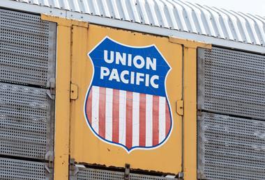 Toronto,Canada,March,21,2023;the,Union,Pacific,Railway,Logo,On