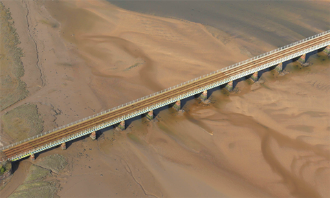 Eskmeals viaduct - aerial (1)