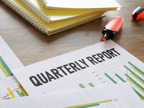 Quarterly,Report,Is,Shown,Using,A,Text