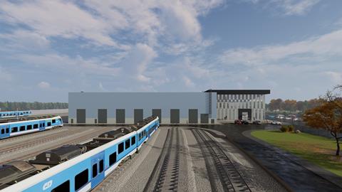 Rail Baltica depot visualisation