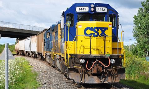 Potsdam,,Ny,,Usa,-,Aug.,11,,2011:,Csx,Emd,Gp38-2s