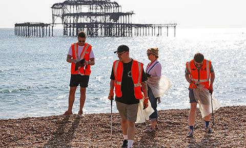 Scouring Brighton beach 2