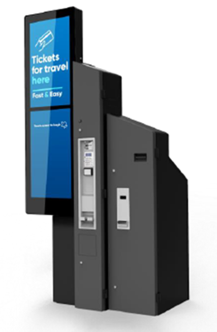 An artist's impression of the new ticket machines