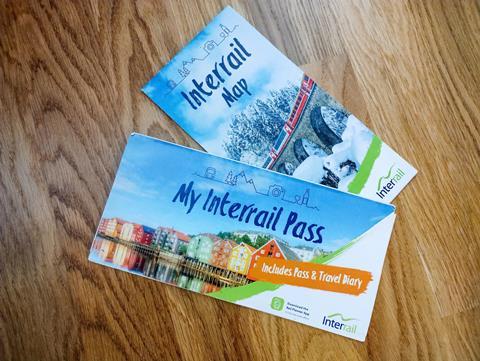 An,Interrail,Pass,And,A,Folded,Interrail,Map,Of,Europe