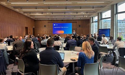 Image shows audience at cyber resilience conference_cropped