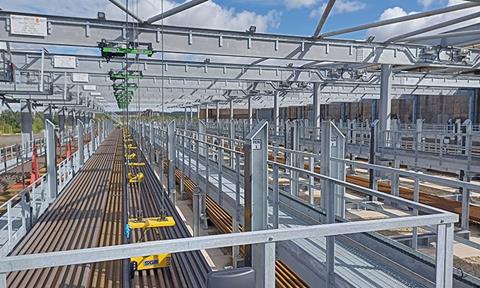 British Steel's new £10m rail stocking facility in Scunthorpe