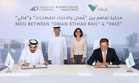 Oman Ethad Rail and Vale MoU 2