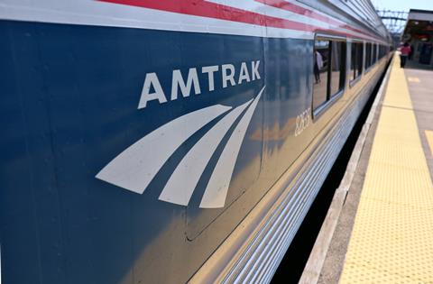 New,Haven,,Connecticut,-,May,18,2023:,Amtrak,Logo,On