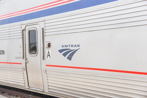 Fort,Worth,,Tx,,Us-may,10,,2019:,Close-up,Logo,Of,Amtrak