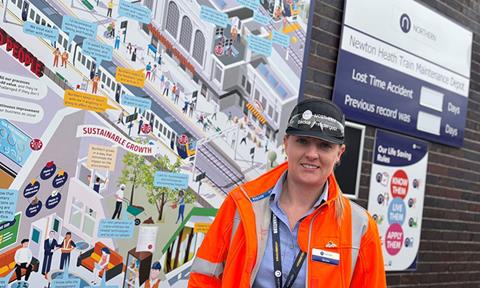 Image shows Rebecca Prendergast at Newton Heath TrainCare Centre_cropped