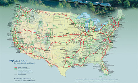 Amtrak map
