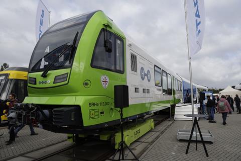 Stadler's narrow-gauge hydrogen train on display at InnoTrans 2026