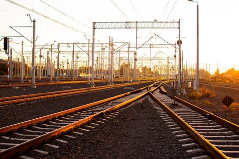Railway,Station,Warsaw,West.,Sunset