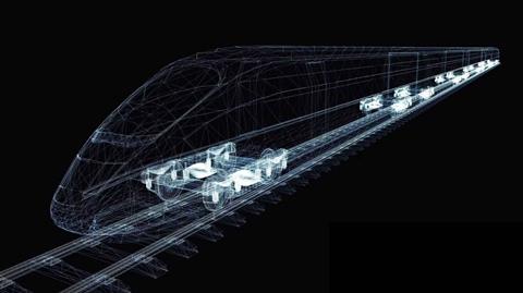 HMAX train + tracks no logo black